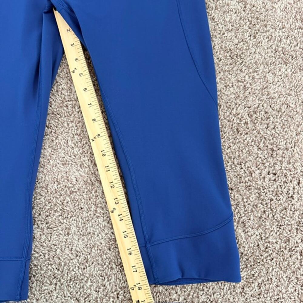 Lululemon In Movement Crop 19" Deep Marine Blue Leggings Athletic Women's 12 - Picture 5 of 8